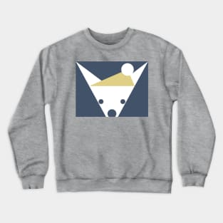 Peek-a-Boo Chihuahua with Gold Hat Crewneck Sweatshirt